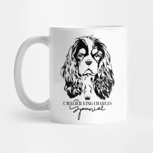 Cavalier King Charles Spaniel lover dog portrait Mug